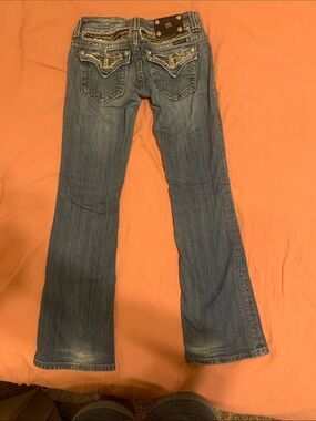 Miss Me Women's Flared Jeans in Medium Blue Wash
